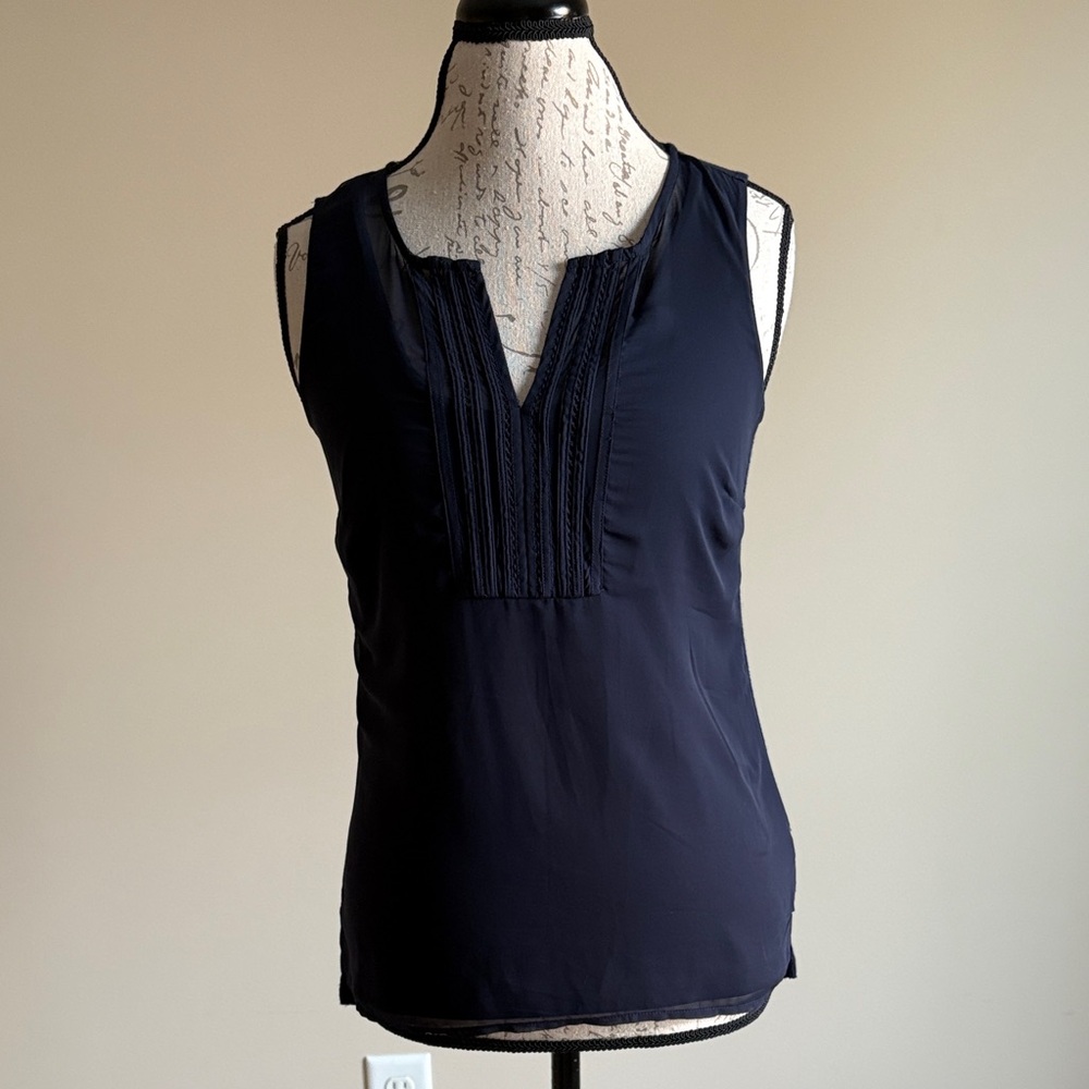 The Limited Navy Sleeveless Top